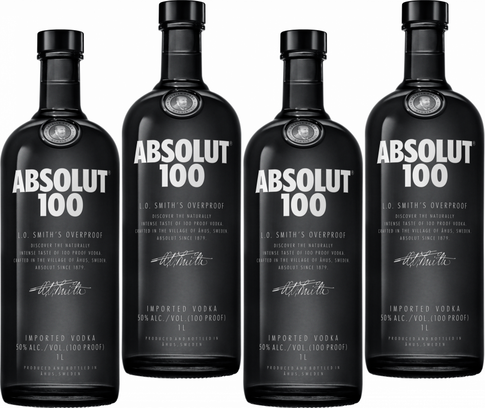 Absolut Black 100 Proof Vodka 1L