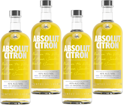 Absolut Citron 4x100 cl