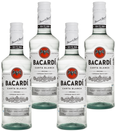 Bacardi Carta Blanca PET 4x50 cl